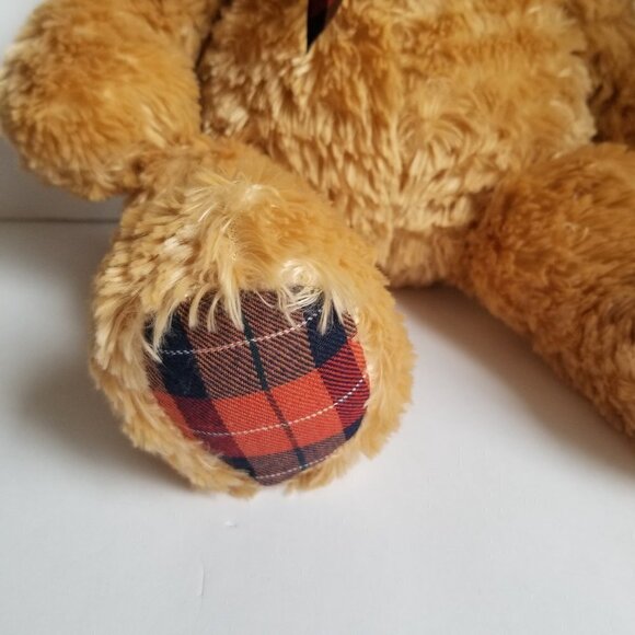 Gund Teddy Bear with Tag 17" Plush "My Name is Plaid" Soft Tan - Picture 4 of 12